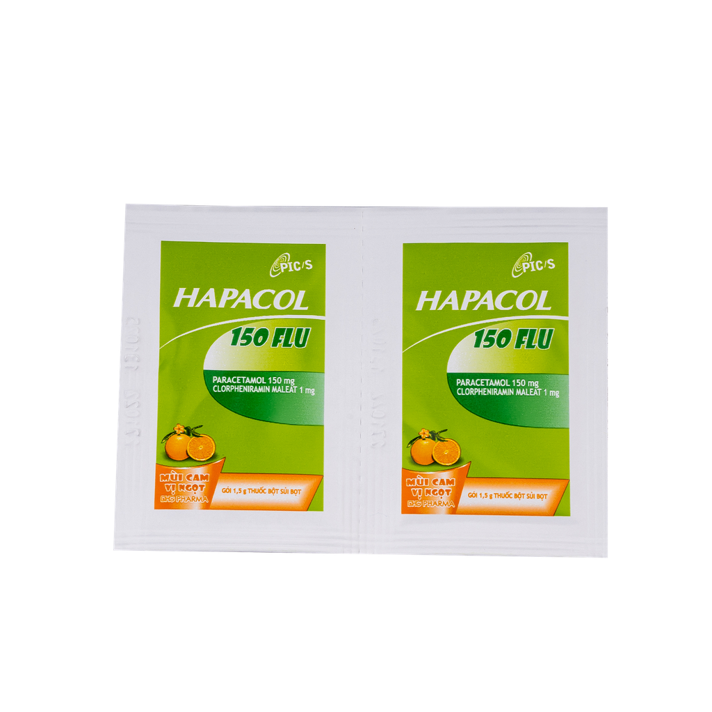 Hapacol 150 Flu Hộp 24 gói x 1,5g DHG
