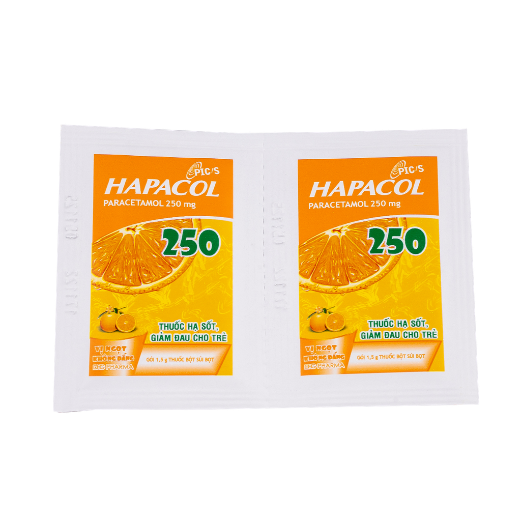 Hapacol 250 Hộp 24 gói x 1,5g DHG