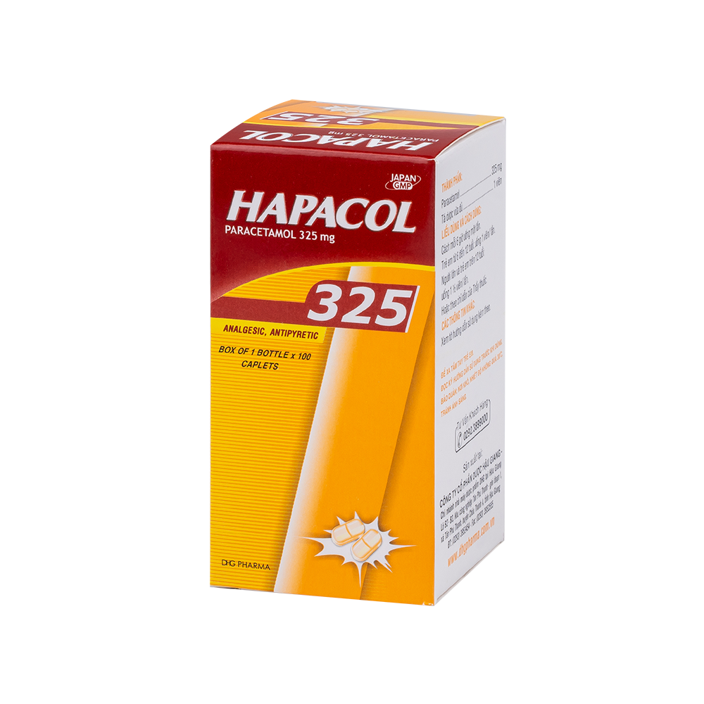 Hapacol 325 Hộp 1 chai x 100 viên DHG