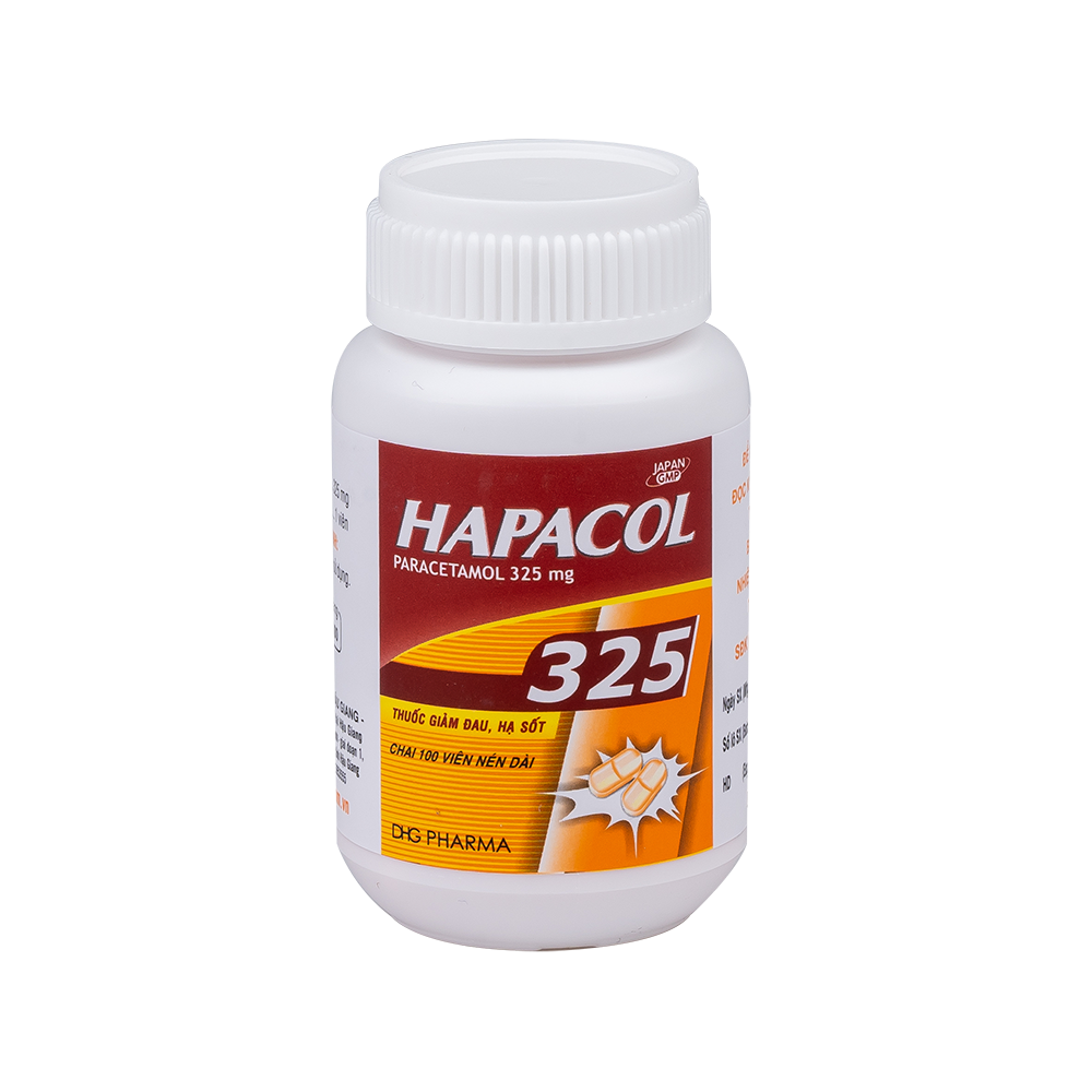 Hapacol 325 Hộp 1 chai x 100 viên DHG
