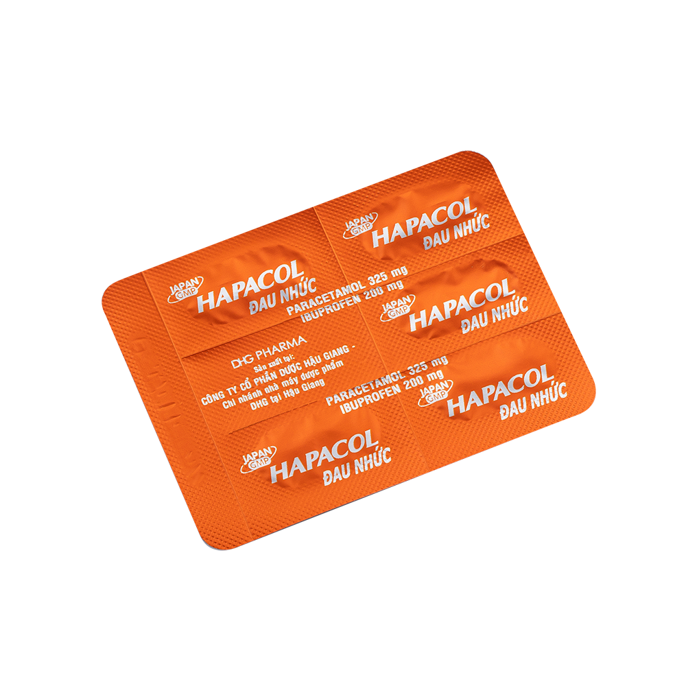 Hapacol đau nhức Hộp 10 vỉ x 5 viên DHG