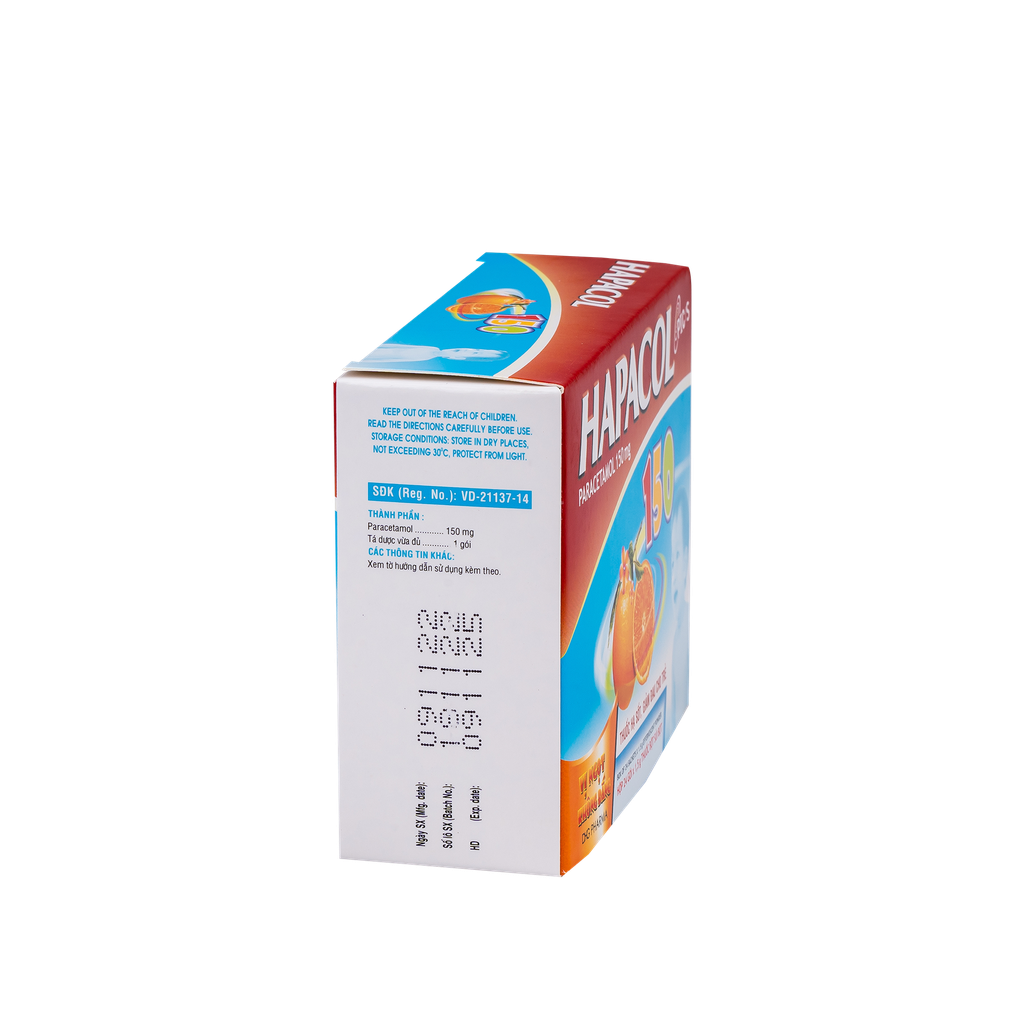 Hapacol 150 Hộp 24 gói x 1,5g DHG