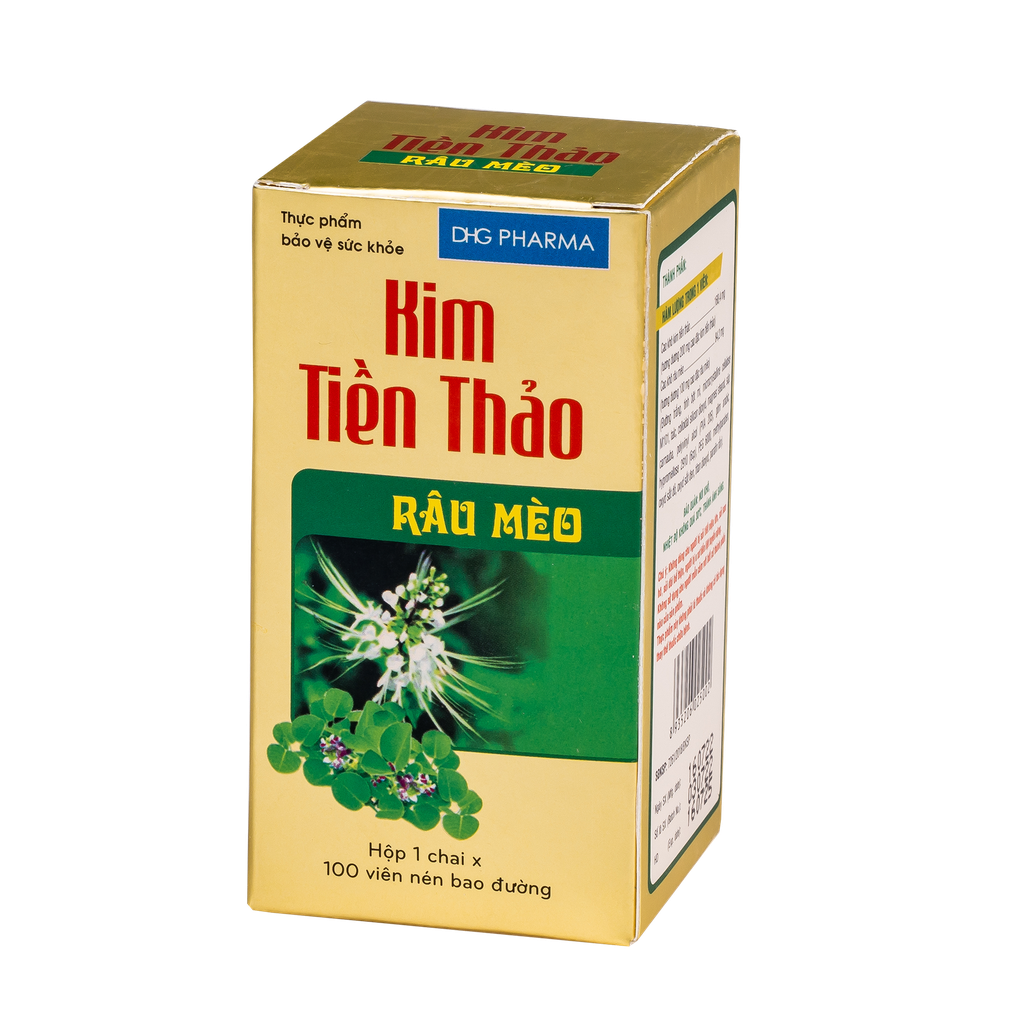 Kim tiền thảo râu mèo Hộp 1 chai x 100 viên DHG