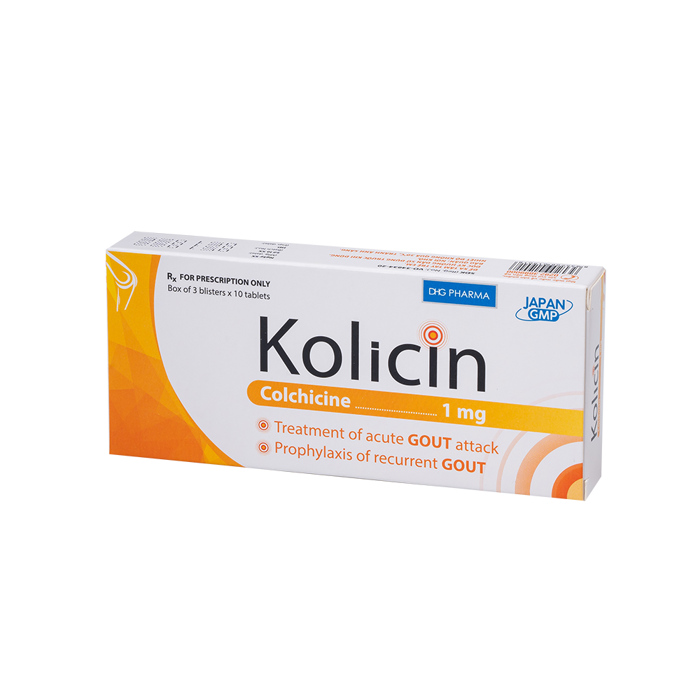 Kolicin Hộp 03 vỉ x 10 viên DHG
