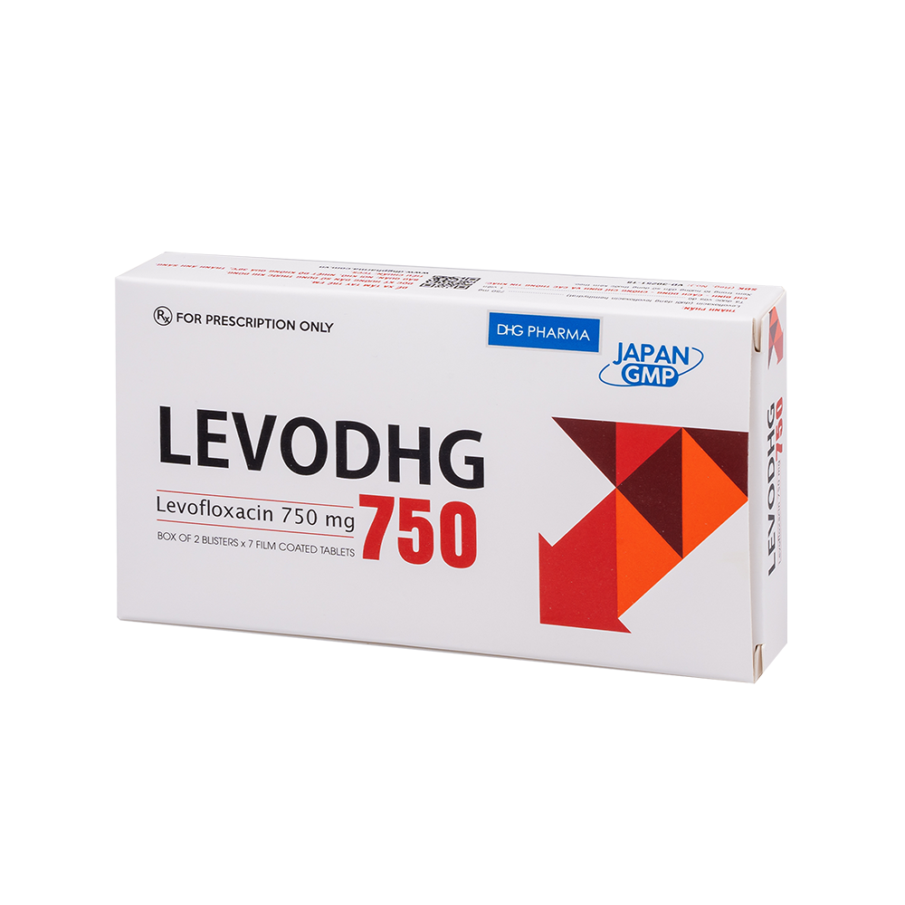 LevoDHG 750 Hộp 2 Vỉ x 7 Viên DHG