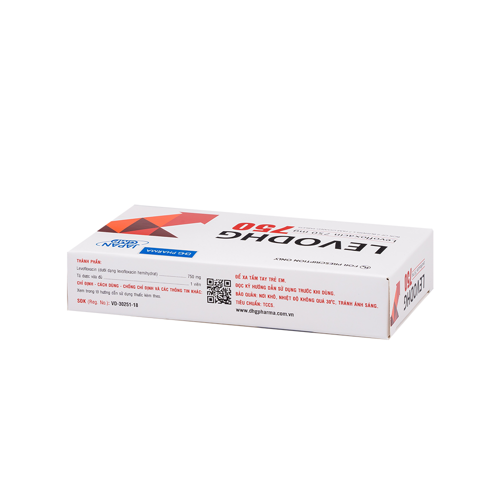 LevoDHG 750 Hộp 2 Vỉ x 7 Viên DHG