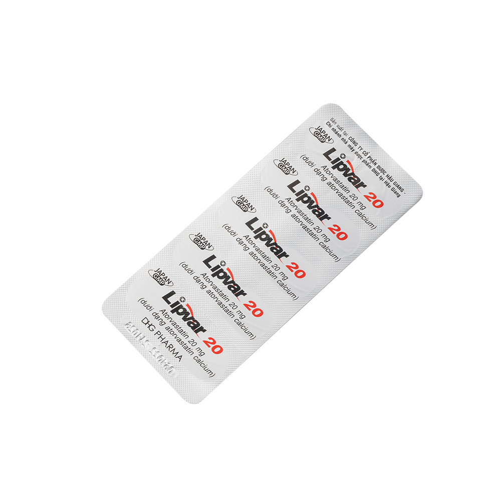 Lipvar 20 Hộp 3 Vỉ x 10 Viên DHG