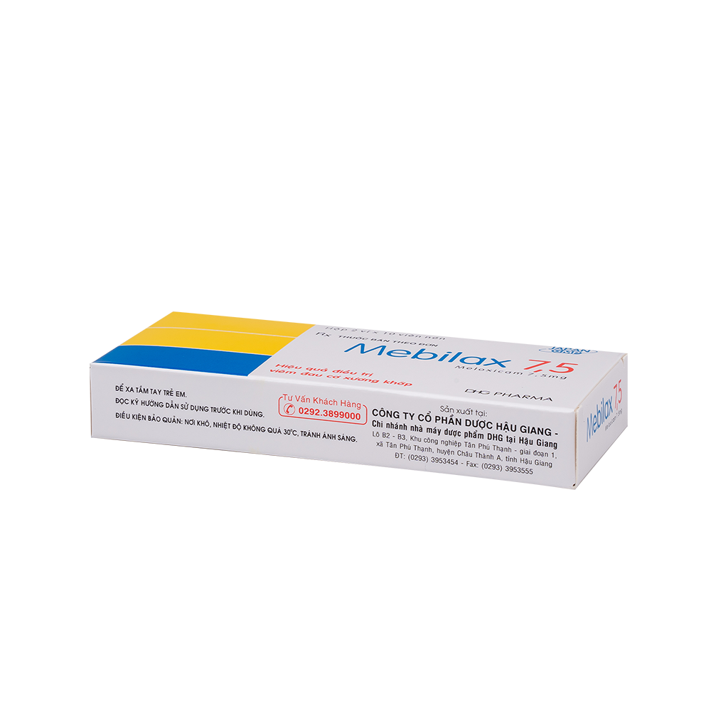 Mebilax 7,5 Hộp 2 Vỉ x 10 Viên DHG