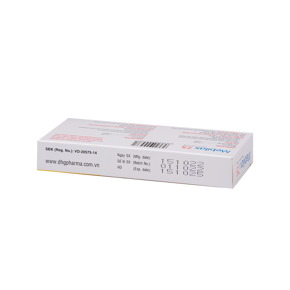 Mebilax 7,5 Hộp 2 Vỉ x 10 Viên DHG