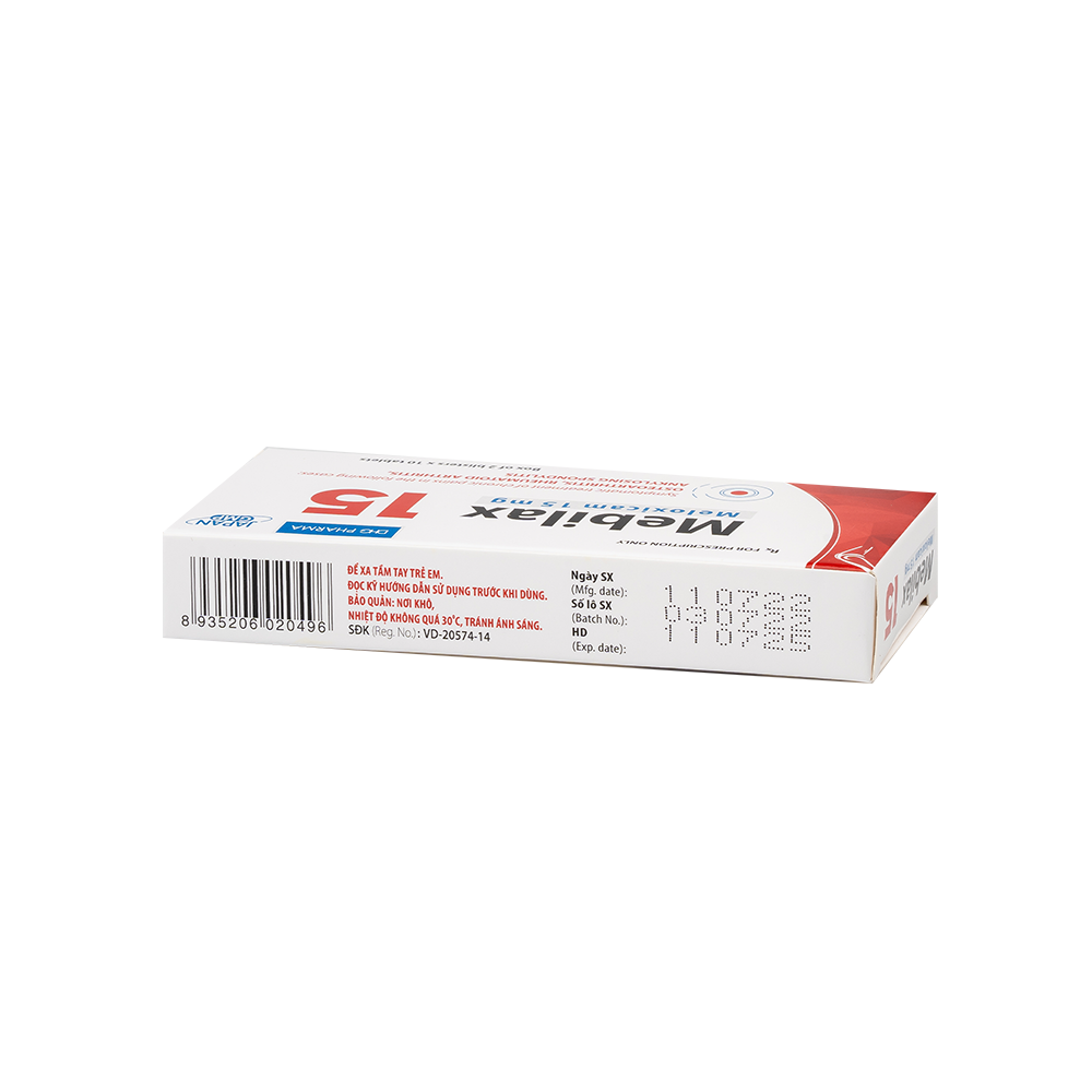 Mebilax 15 Hộp 2 Vỉ x 10 Viên DHG