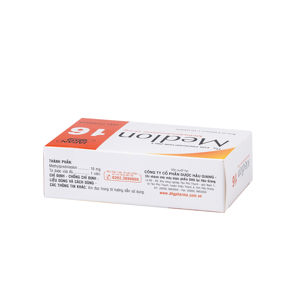 Medlon 16 Hộp 3 vỉ x 10 viên DHG