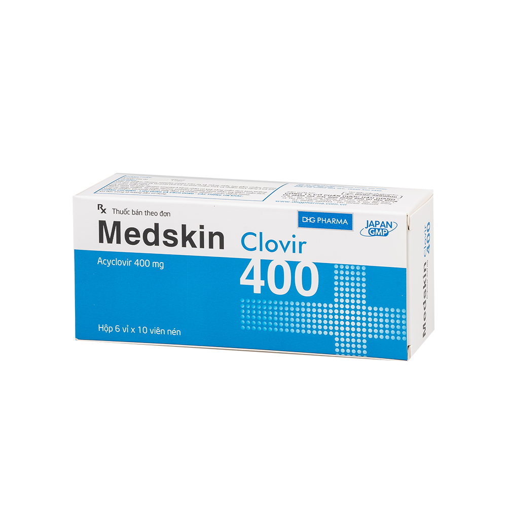 Medskin Clovir 400 Hộp 6 Vỉ x 10 Viên DHG