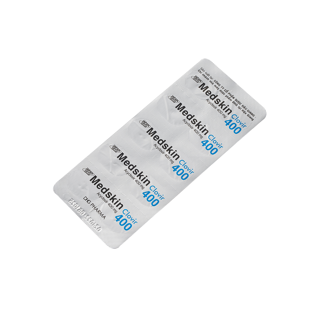 Medskin Clovir 400 Hộp 6 Vỉ x 10 Viên DHG