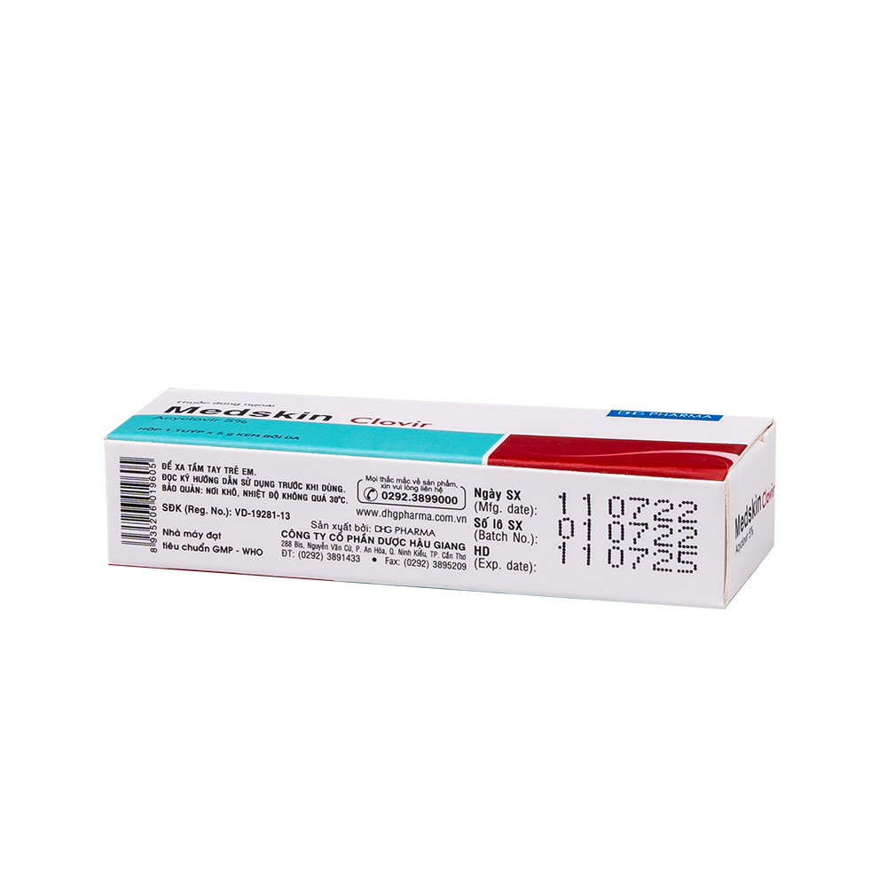 Medskin Clovir Hộp 1 tuýp 5g DHG
