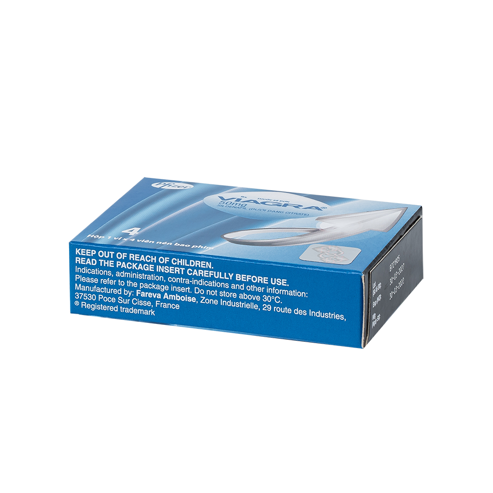 VIAGRA TABS 50MG 4'S 4 Viên/ hộp Upjohn