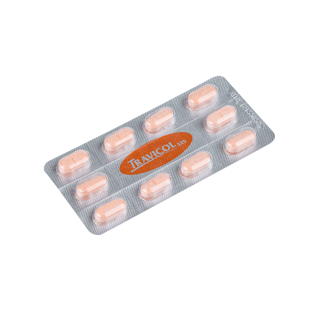 Travicol 325mg Hộp 10 vỉ x 10 viên TV.Pharm