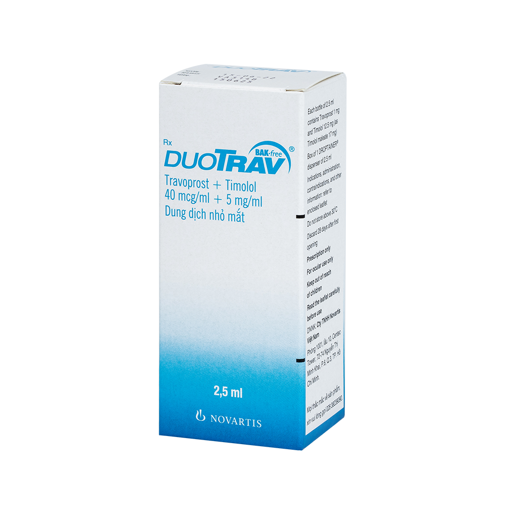 DUOTRAV 2.5ML 1 lọ/ hộp Novartis