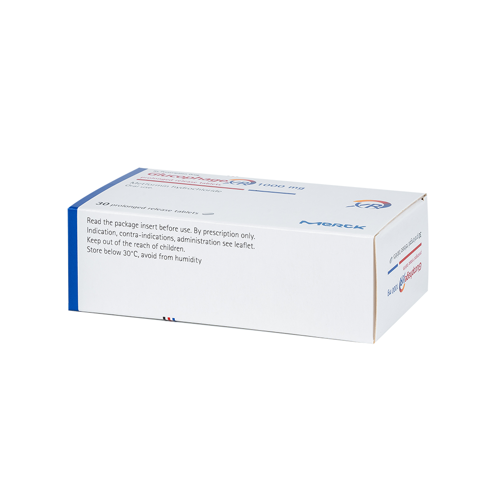 GLUCOPHAGE XR 1000MG H/30V MERCK