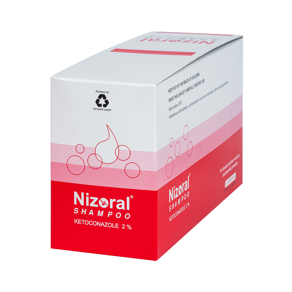 NIZORAL SHAMPOO 20MG/G 6ML X 50'S 50 gói/ hộp Alliance Pharma