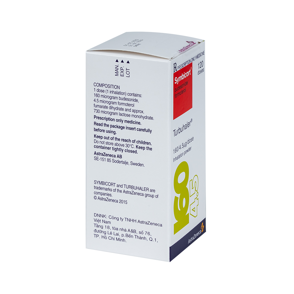 SYMBICORT TURBUHALER 120 DOSE ống/ hộp AstraZeneca