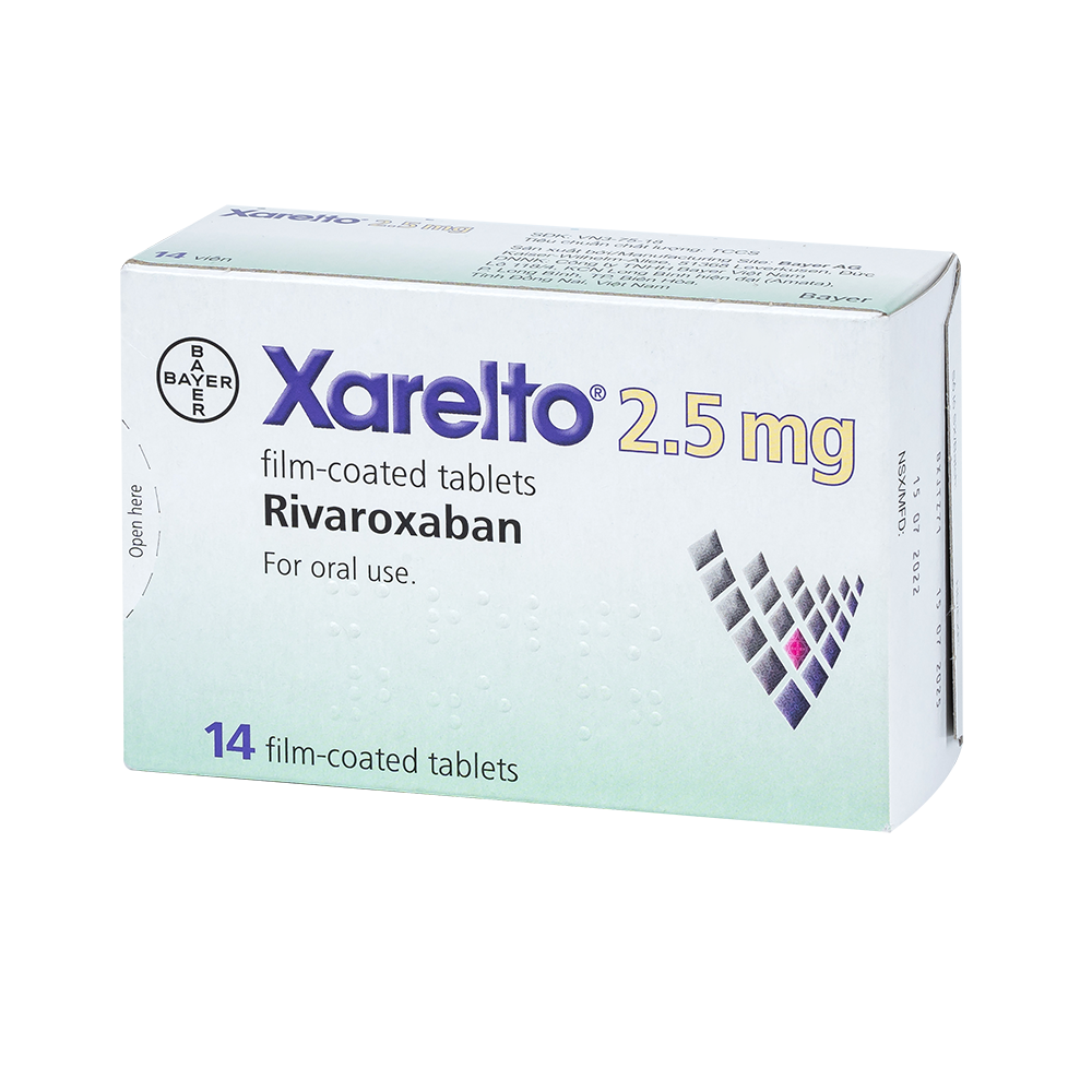 XARELTO TAB 2.5MG 14'S 14 Viên/ hộp Bayer