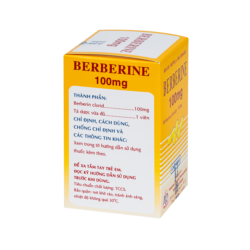 BERBERINE 100mg (C/100VNA) Mekophar