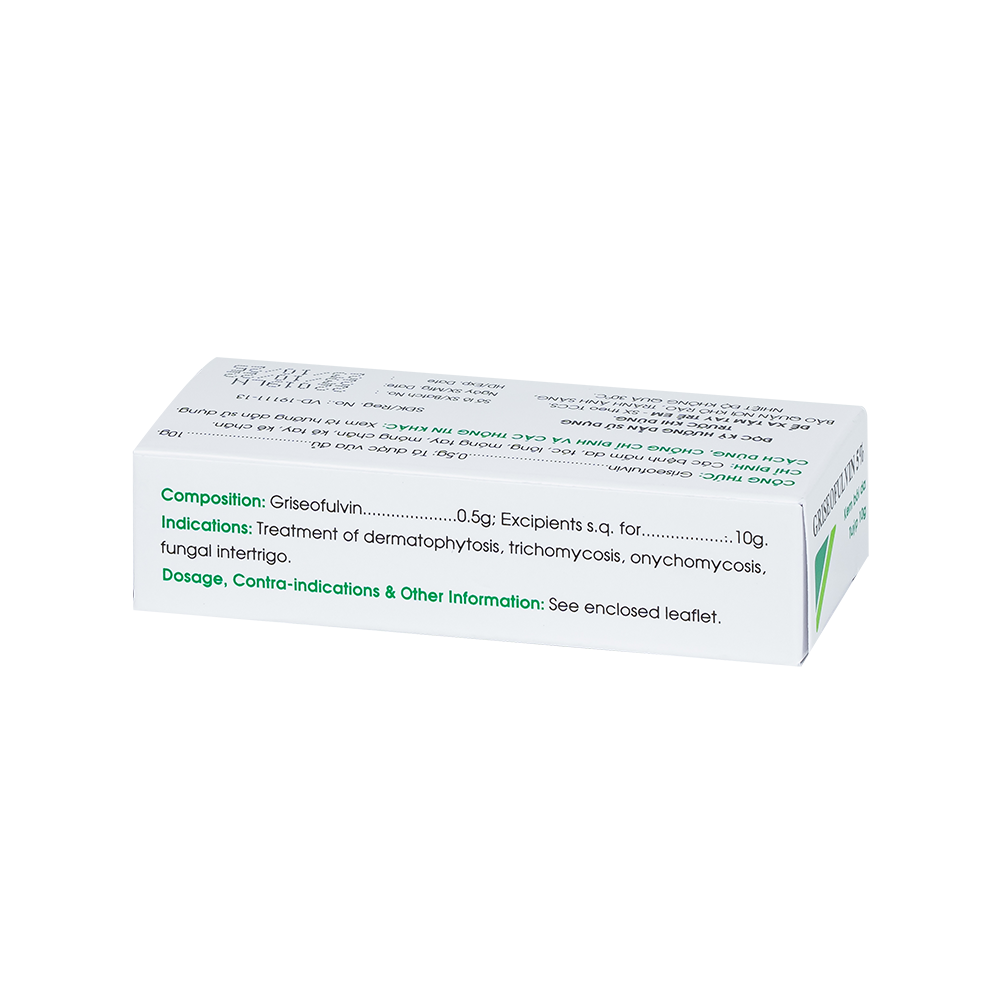 GRISEOFULVIN 5% Tuýp 10g Mekophar