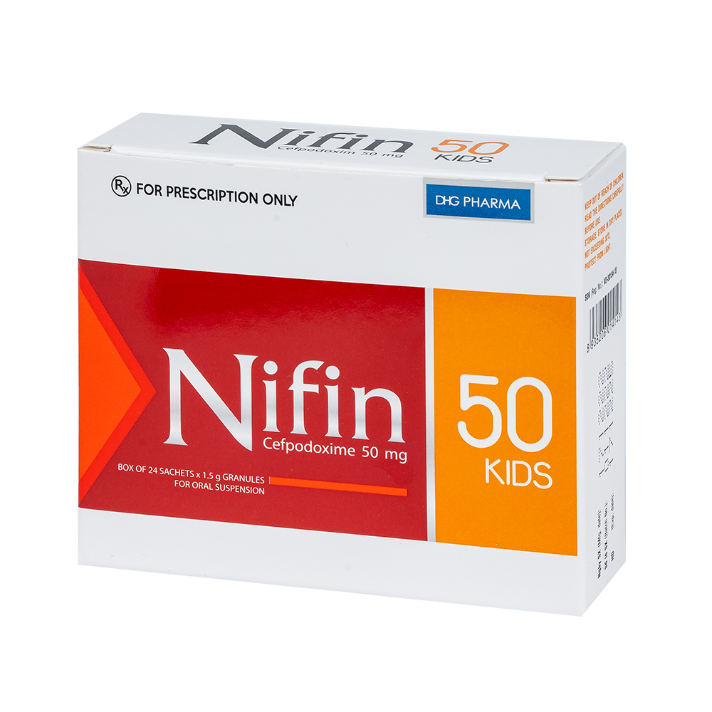 Nifin 50 Kids Hộp 24 gói x 1,5g DHG