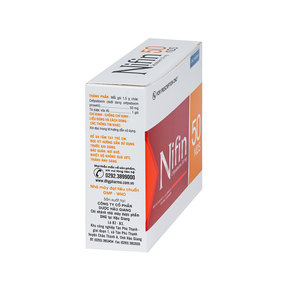 Nifin 50 Kids Hộp 24 gói x 1,5g DHG
