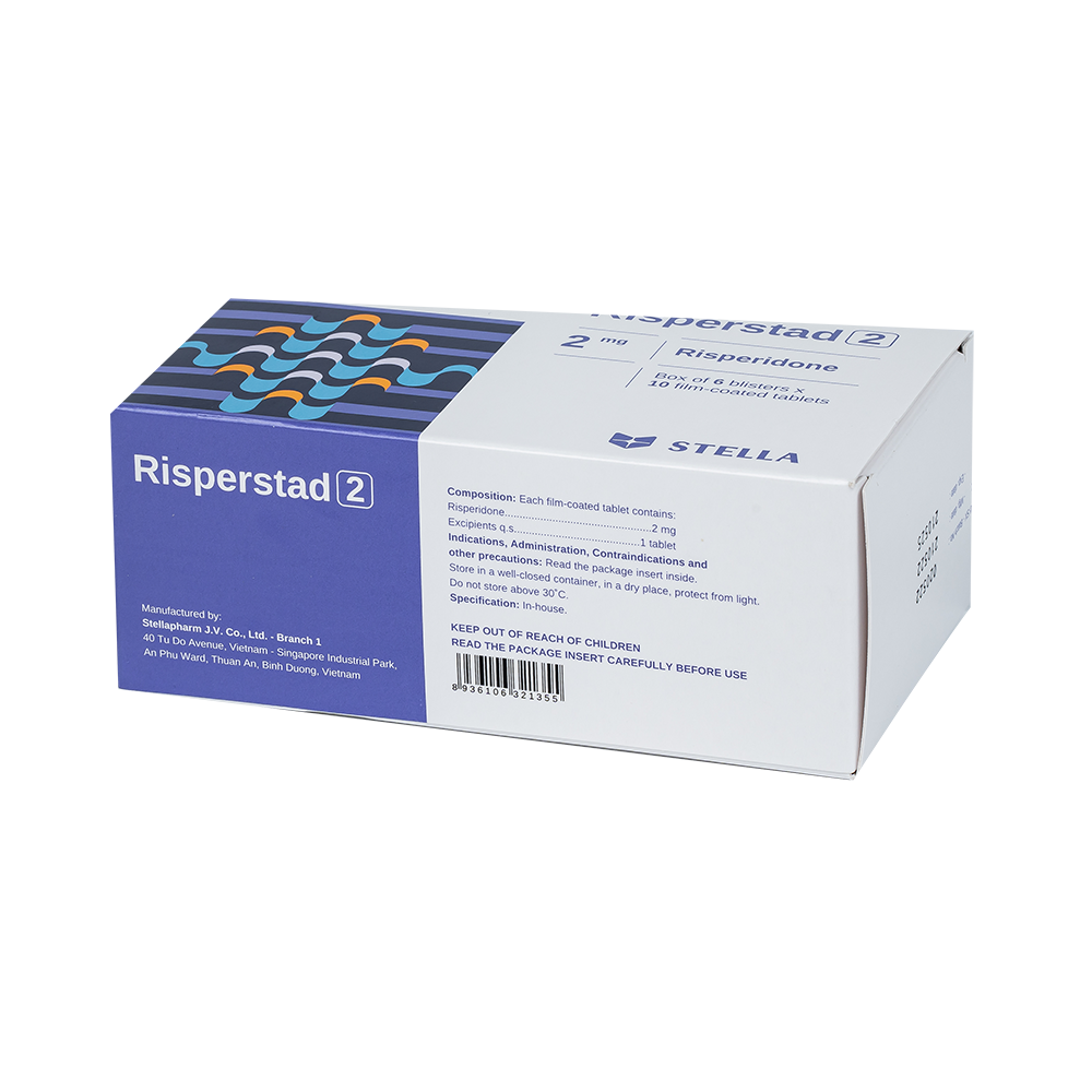 Risperstad 2 Hộp/60viên Stella