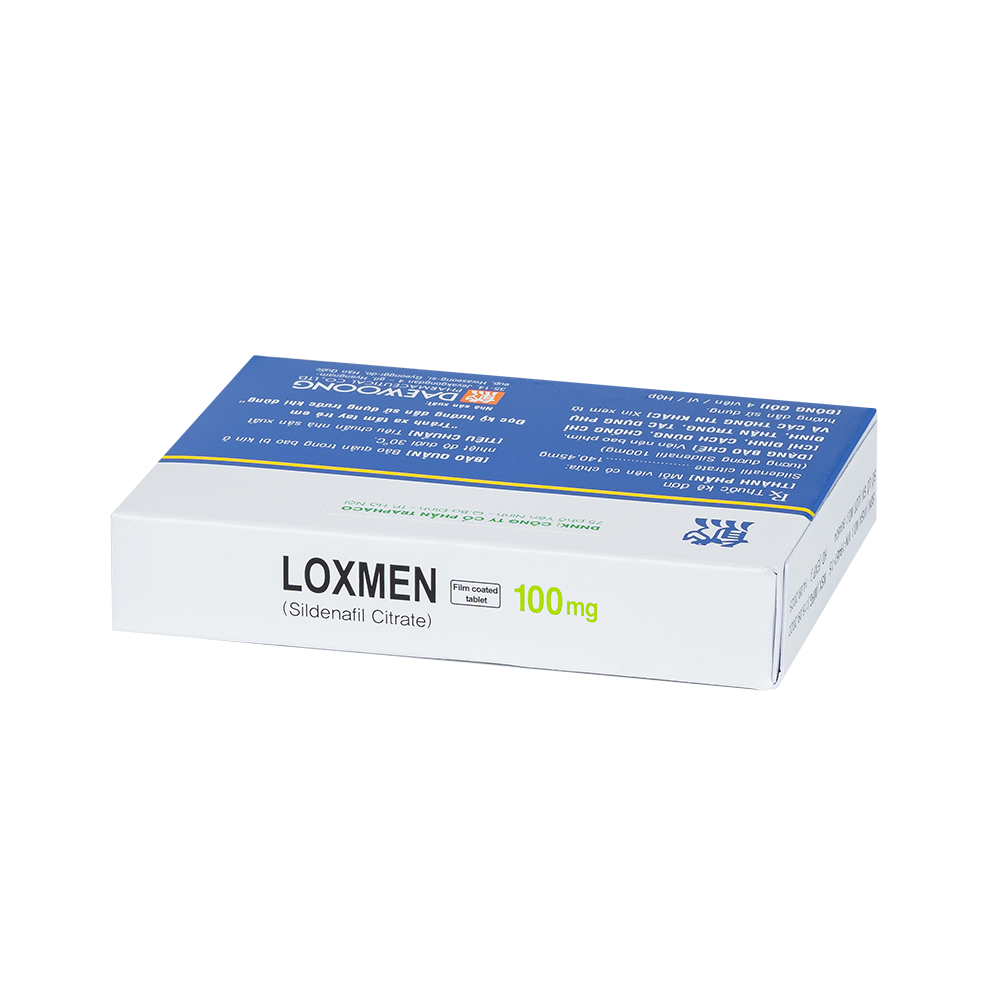 Loxmen 100 mg Hộp 1 vỉ x 4 viên Daewoong Pharmaceutical