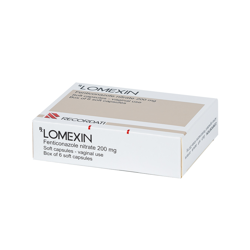 LOMEXIN 200 Hộp 1 vỉ x 6 viên Catalent