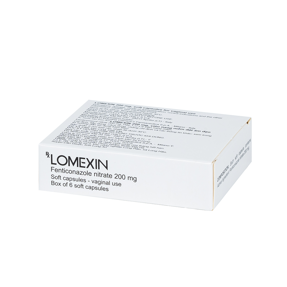LOMEXIN 200 Hộp 1 vỉ x 6 viên Catalent