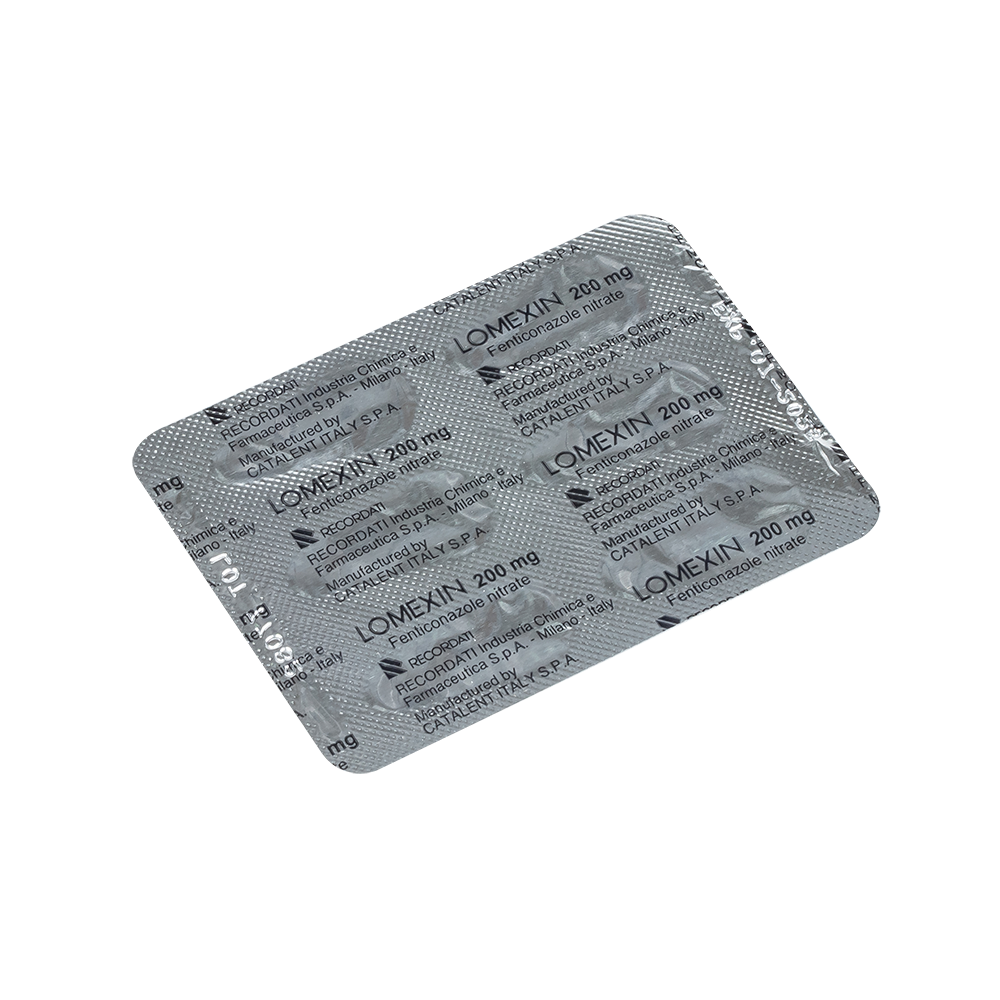 LOMEXIN 200 Hộp 1 vỉ x 6 viên Catalent