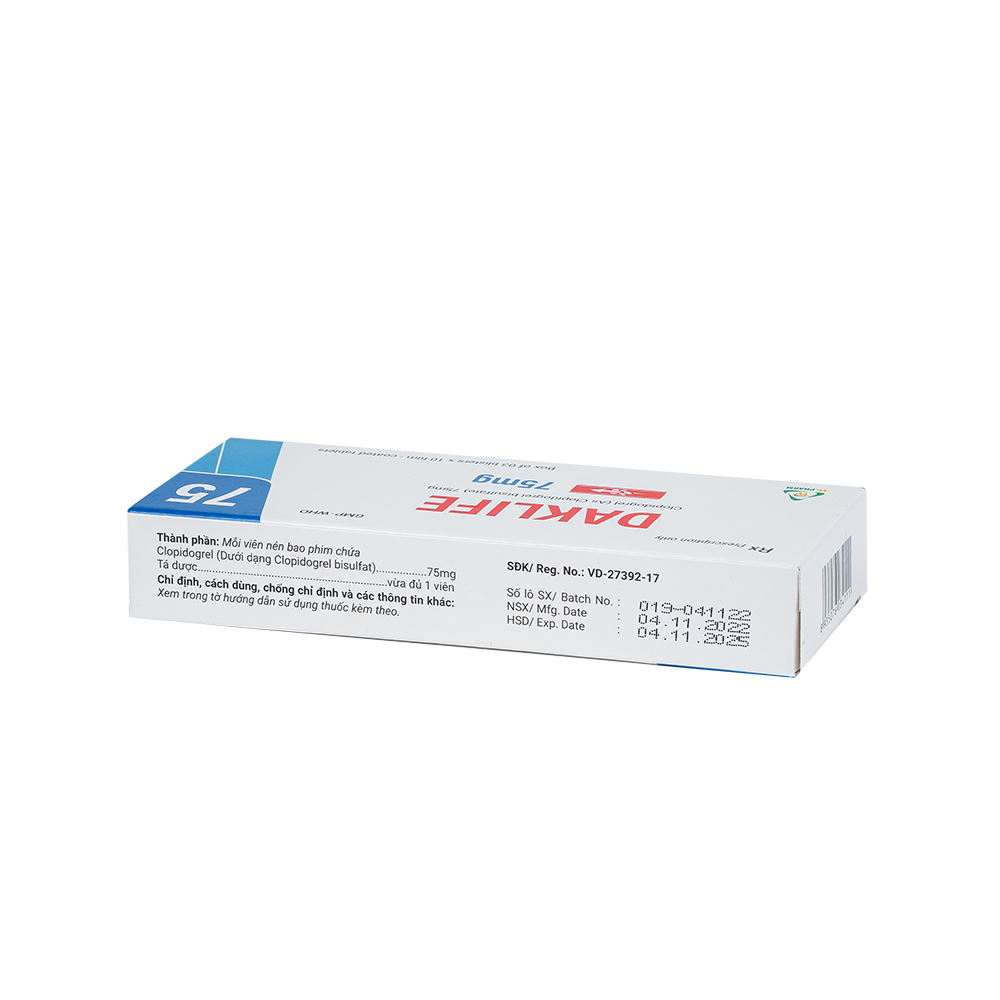 Daklife V/10 Hộp 3 vỉ x 10 viên TV.Pharm