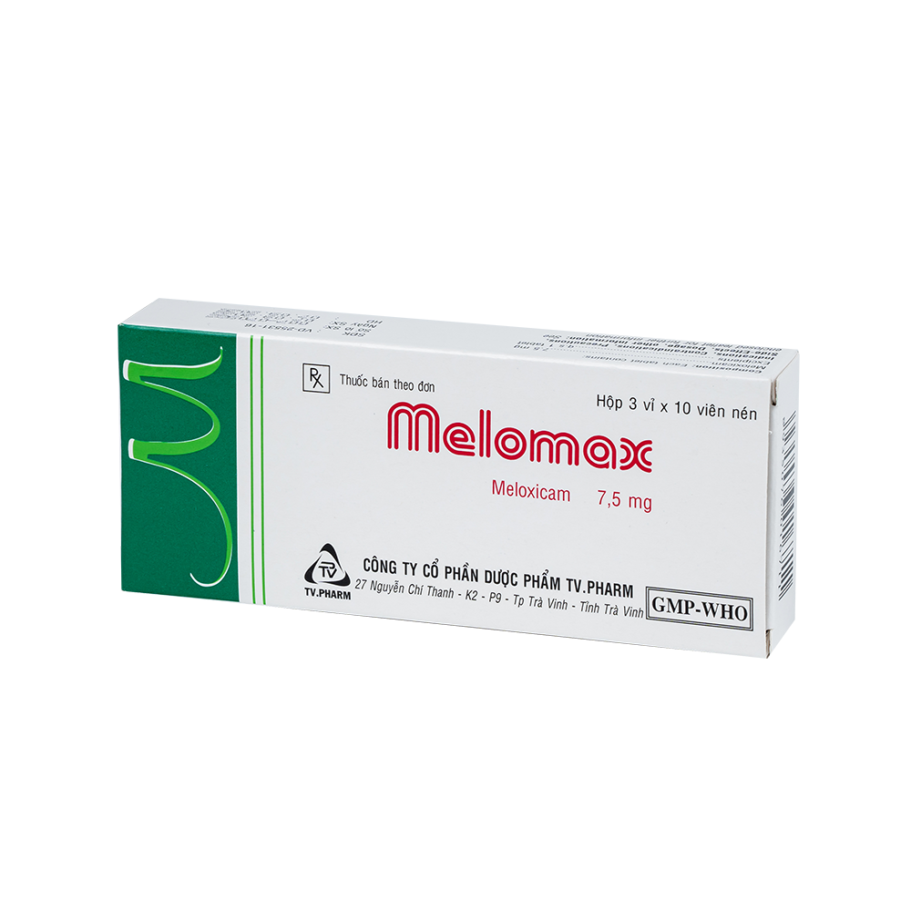Melomax Hộp 3 vỉ x 10 viên TV.Pharm