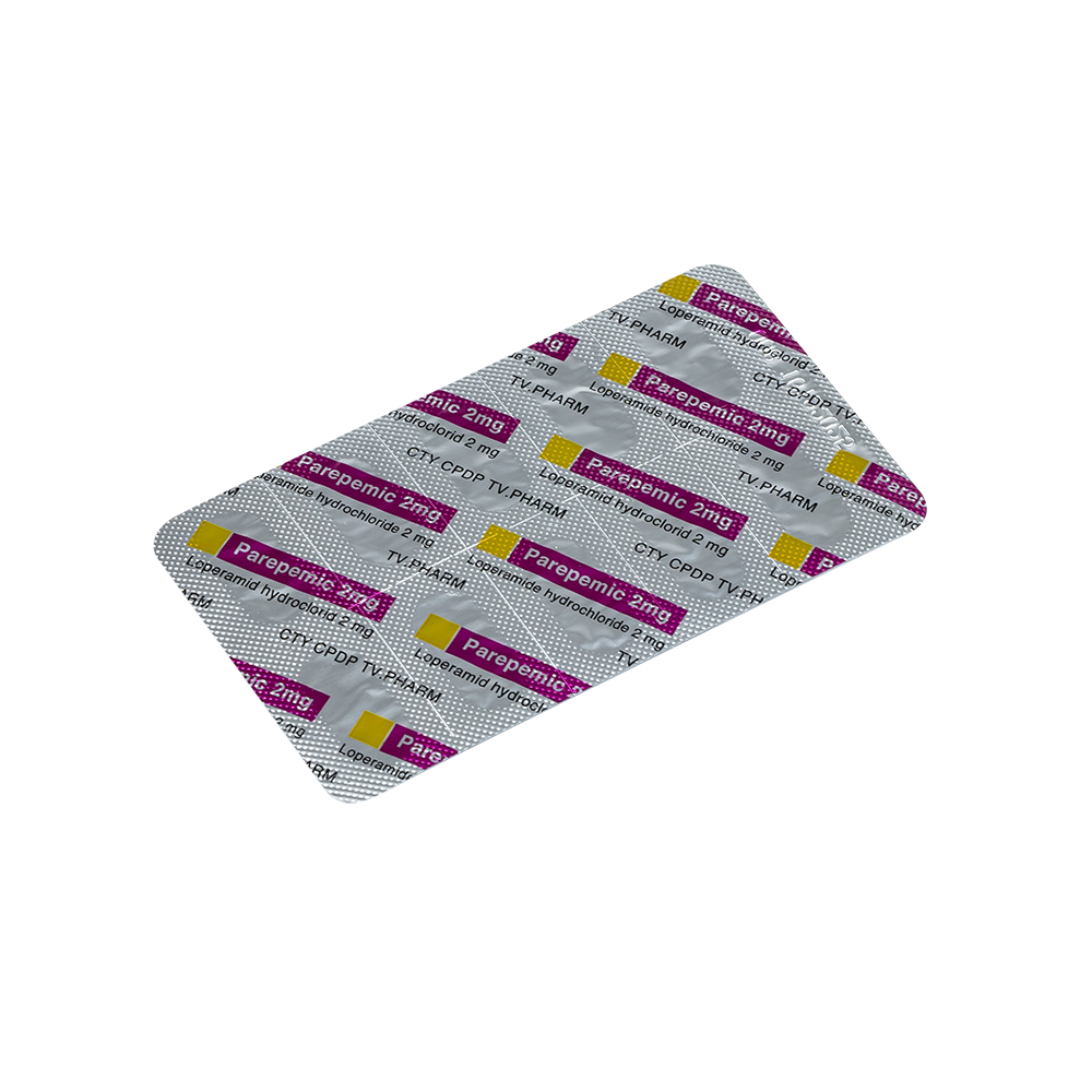 Parepemic Caps 2mg Hộp 10 vỉ x 10 viên TV.Pharm