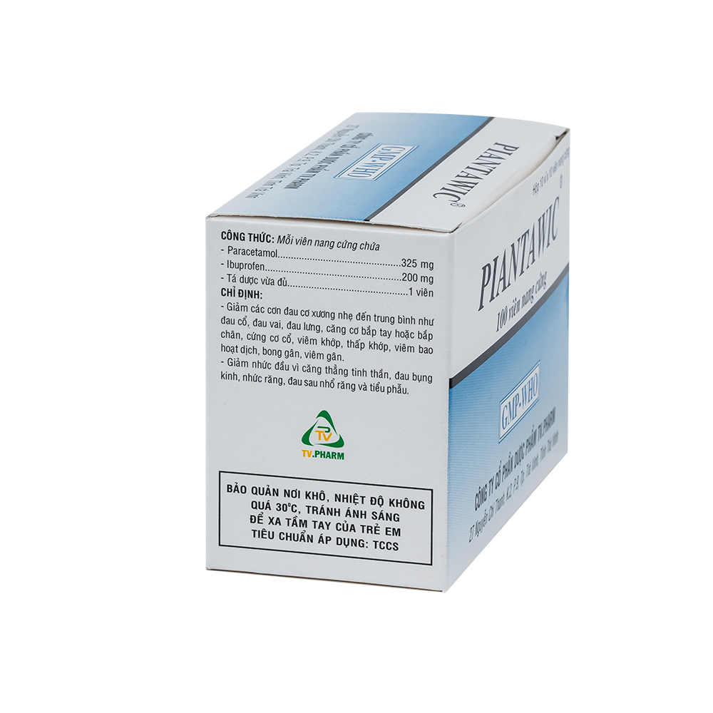 Piantawic Hộp 10 vỉ x 10 viên TV.Pharm