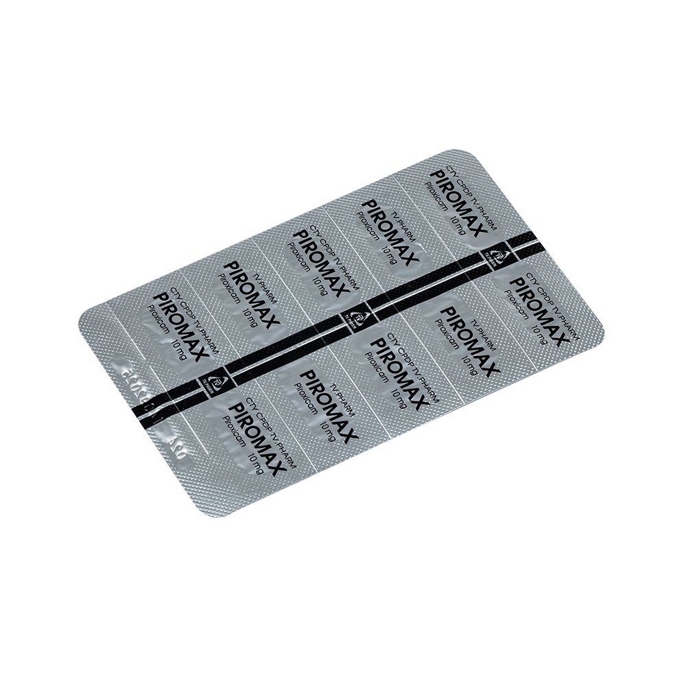 Piromax 10mg Hộp 10 vỉ x 10 viên TV.Pharm