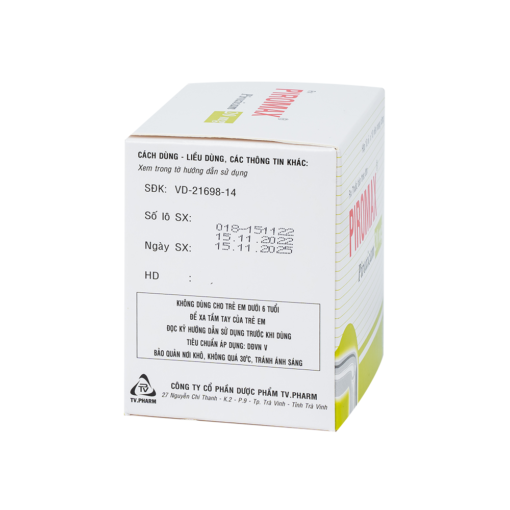 Piromax 20 mg Hộp 10 vỉ x 10 viên TV.Pharm