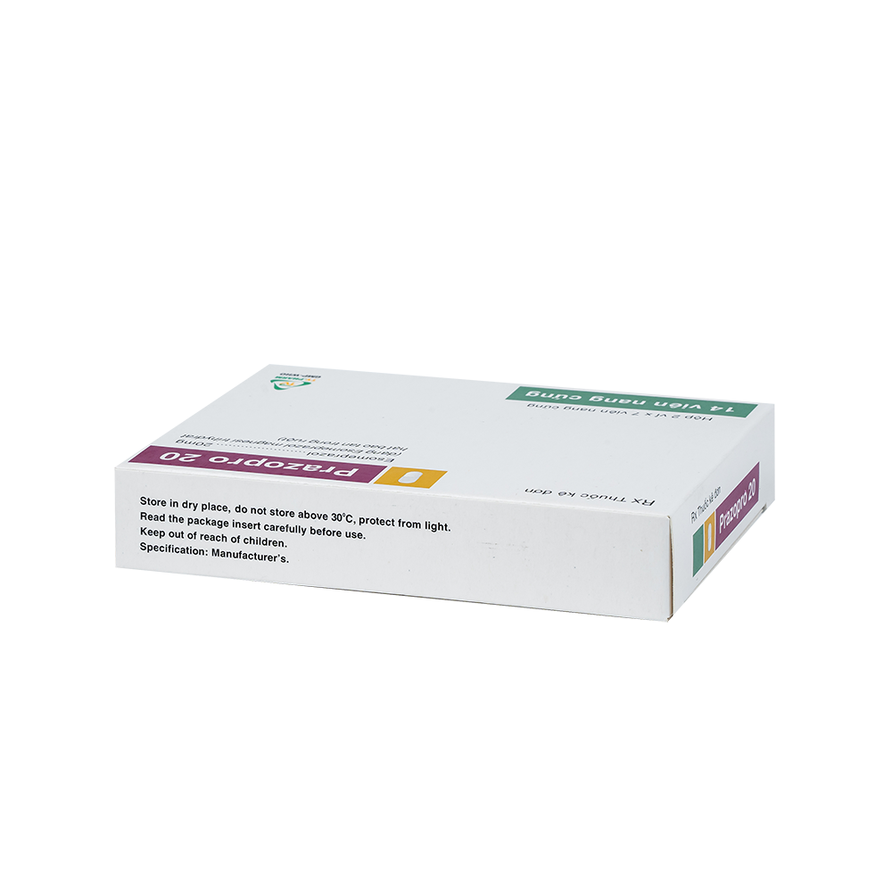 Prazopro 20mg Hộp 2 vỉ x 7 viên TV.Pharm