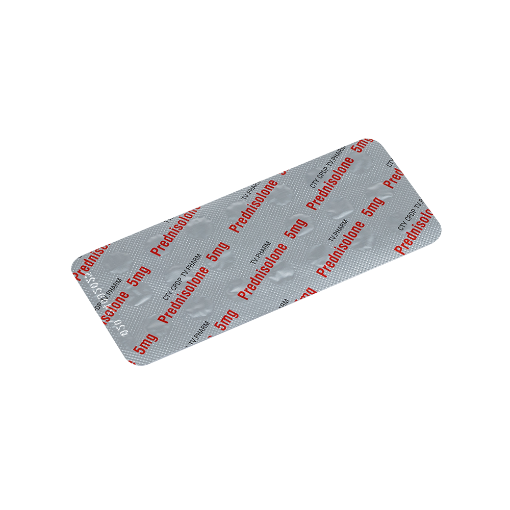 Prednisolone 5mg Hộp 20 vỉ x 10 viên TV.Pharm