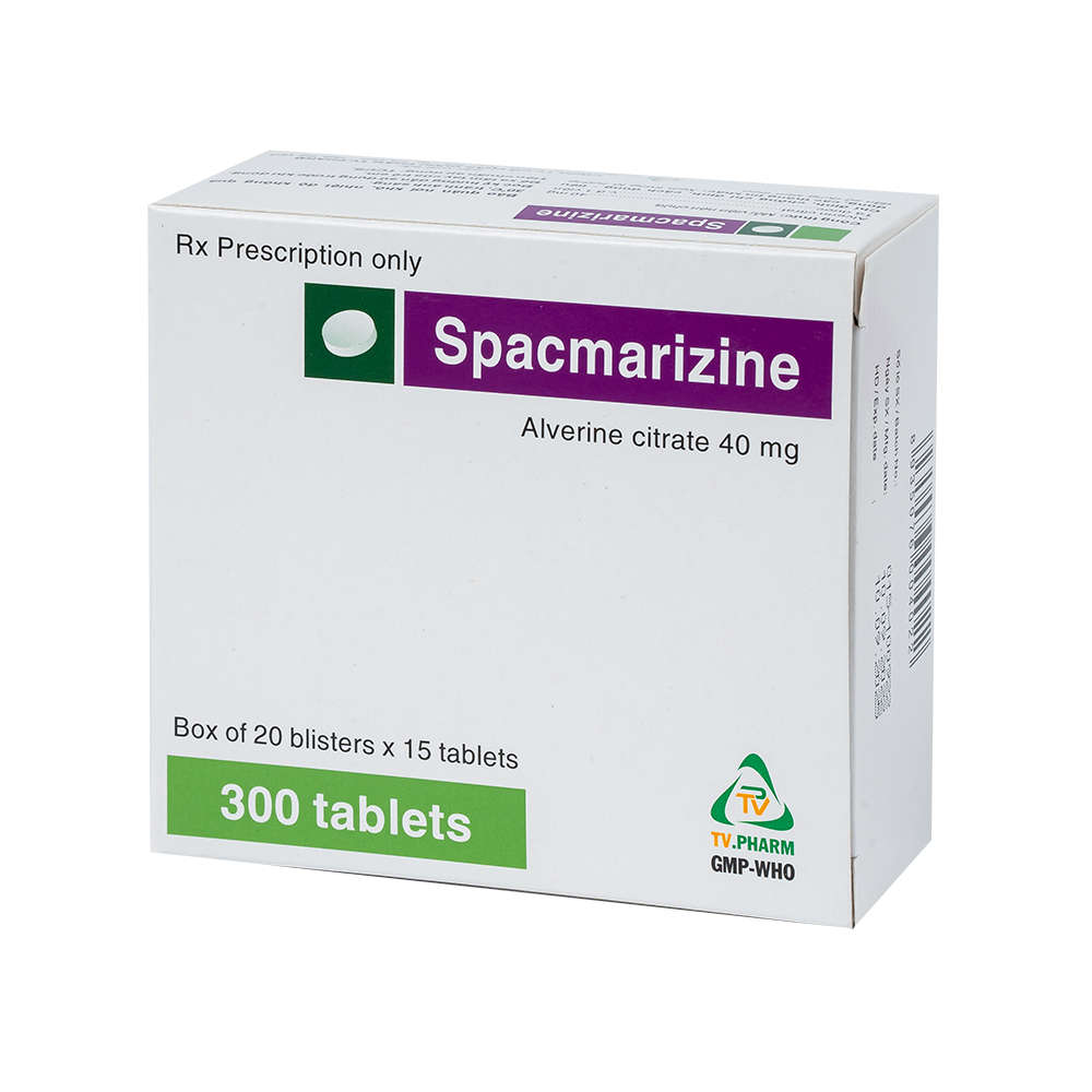 Spacmarizine Hộp 20 vỉ x 15 viên TV.Pharm