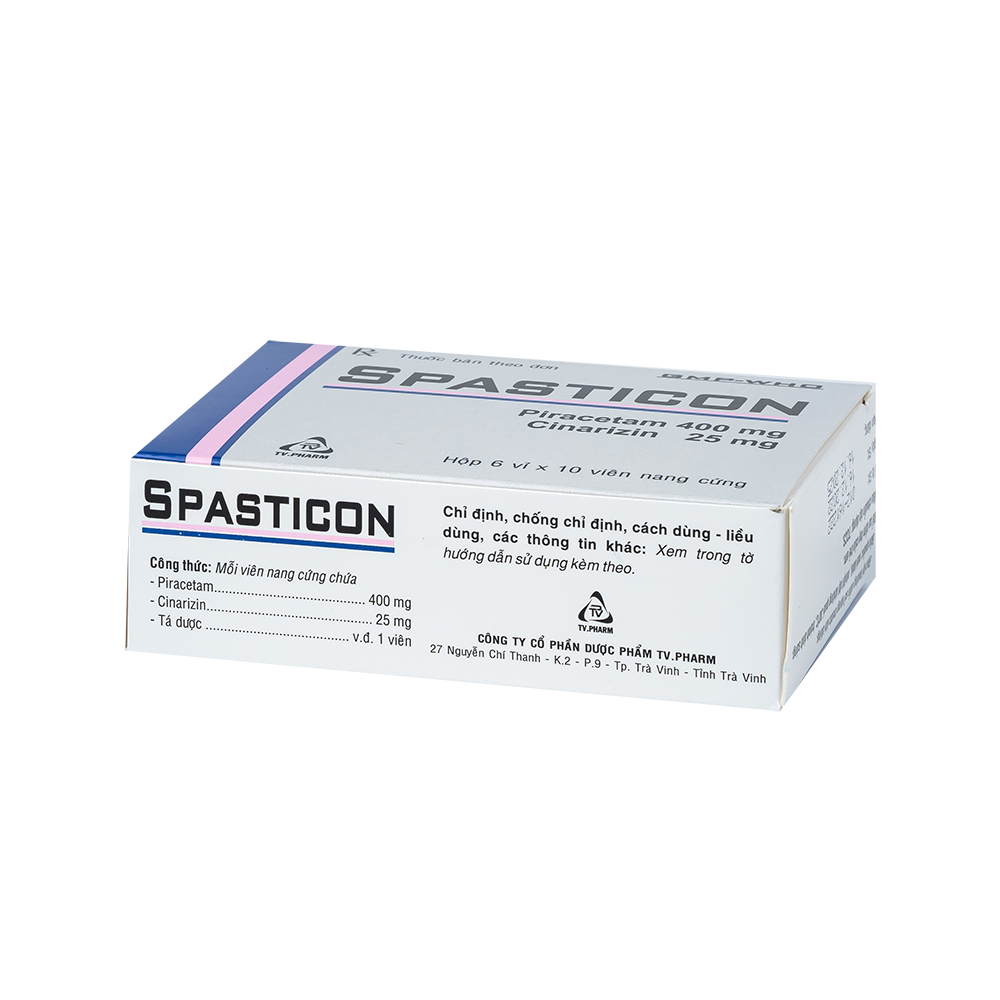 Spasticon Hộp 6 vỉ x 10 viên TV.Pharm