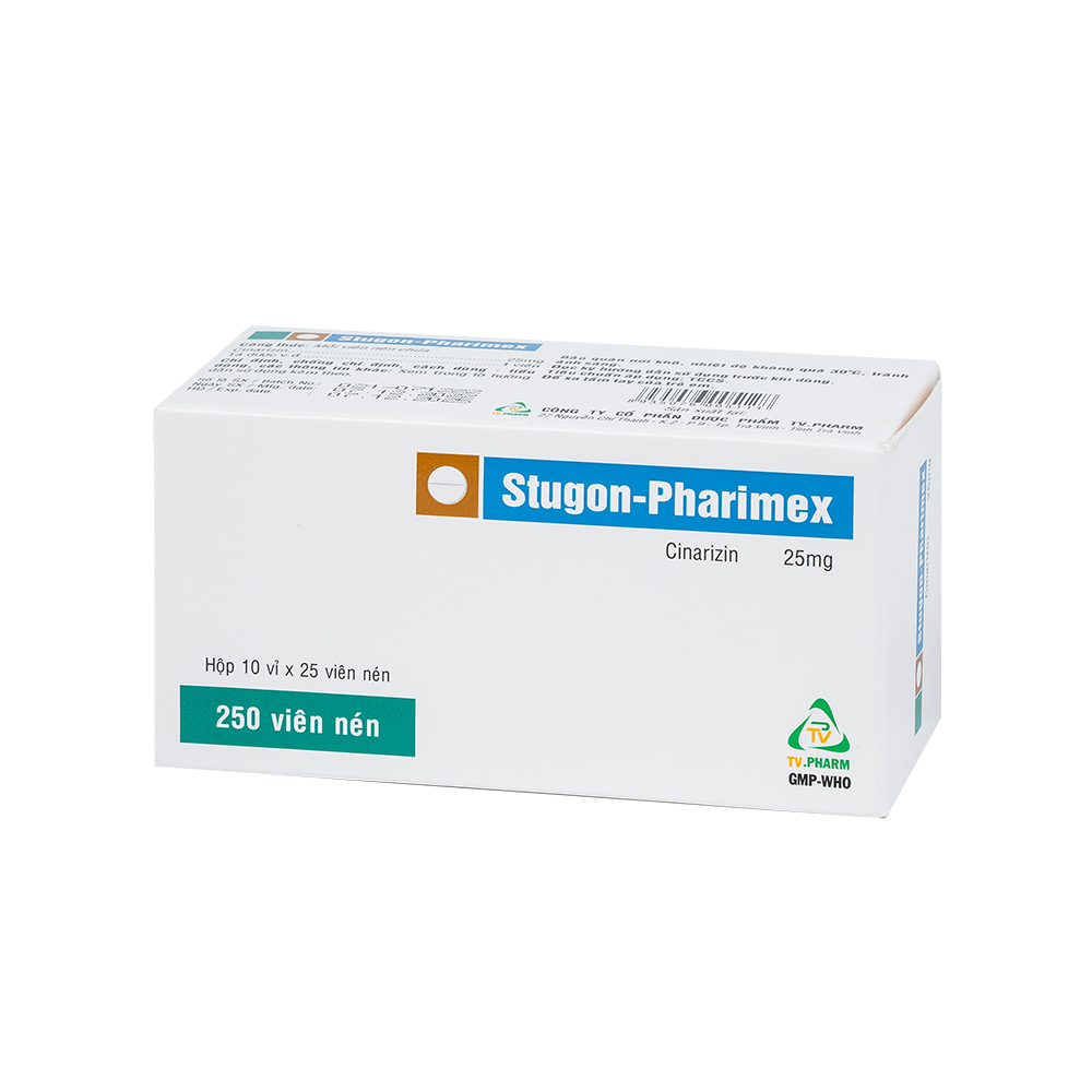 Stugon-pharimex Hộp 10 vỉ x 25 viên TV.Pharm