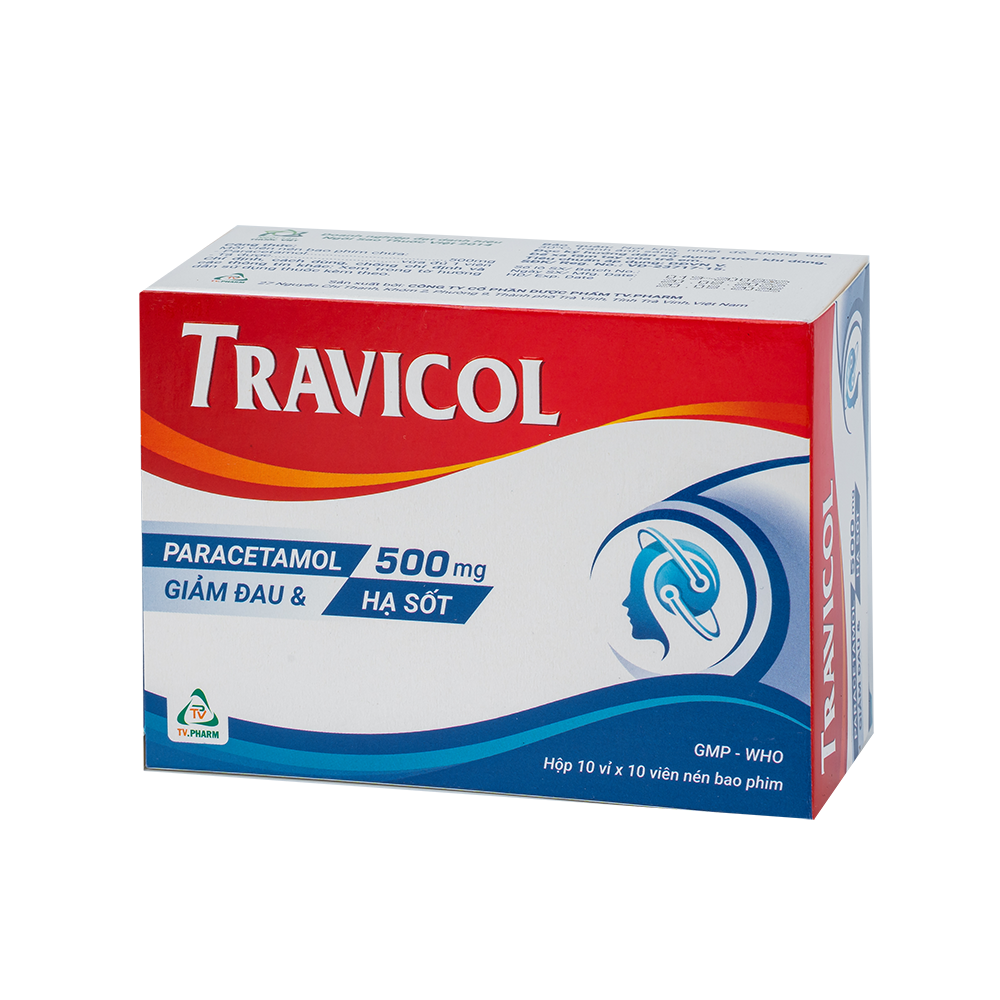 Travicol Hộp 10 vỉ x 10 viên TV.Pharm