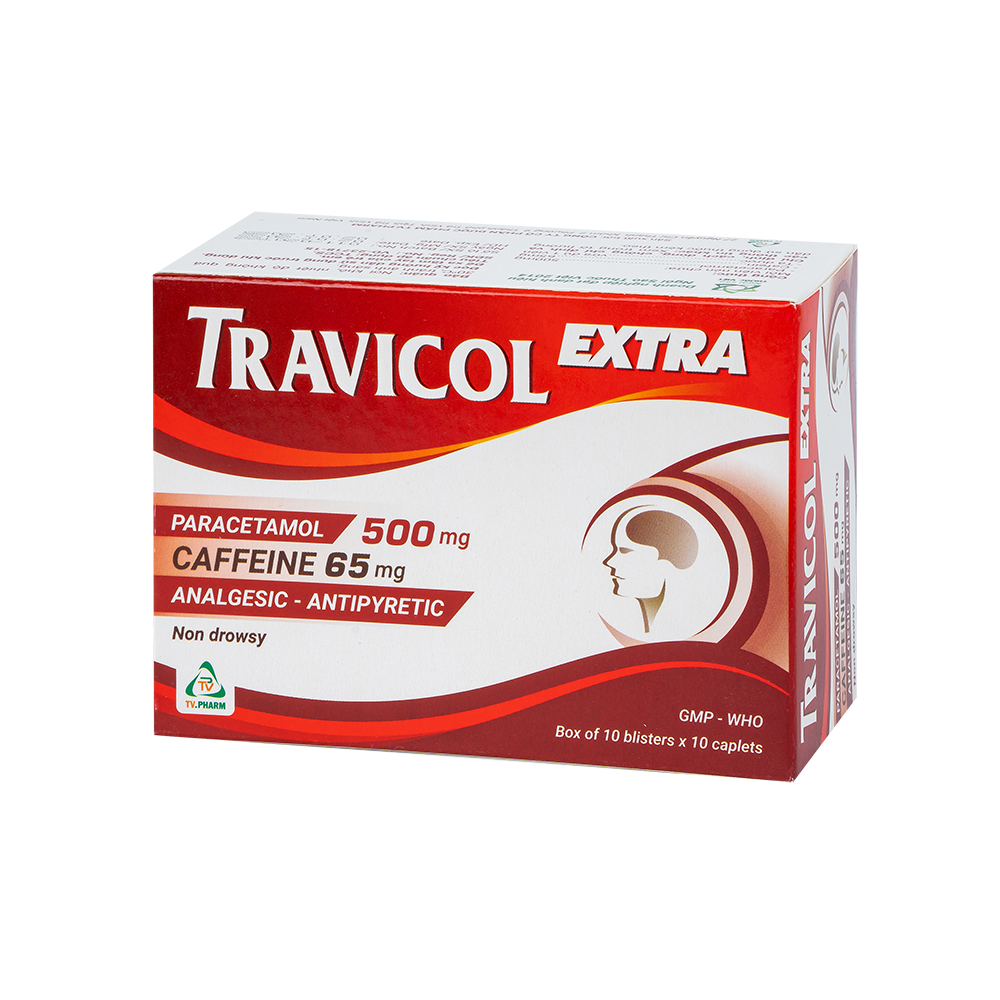 Travicol Extra Hộp 10 vỉ x 10 viên TV.Pharm