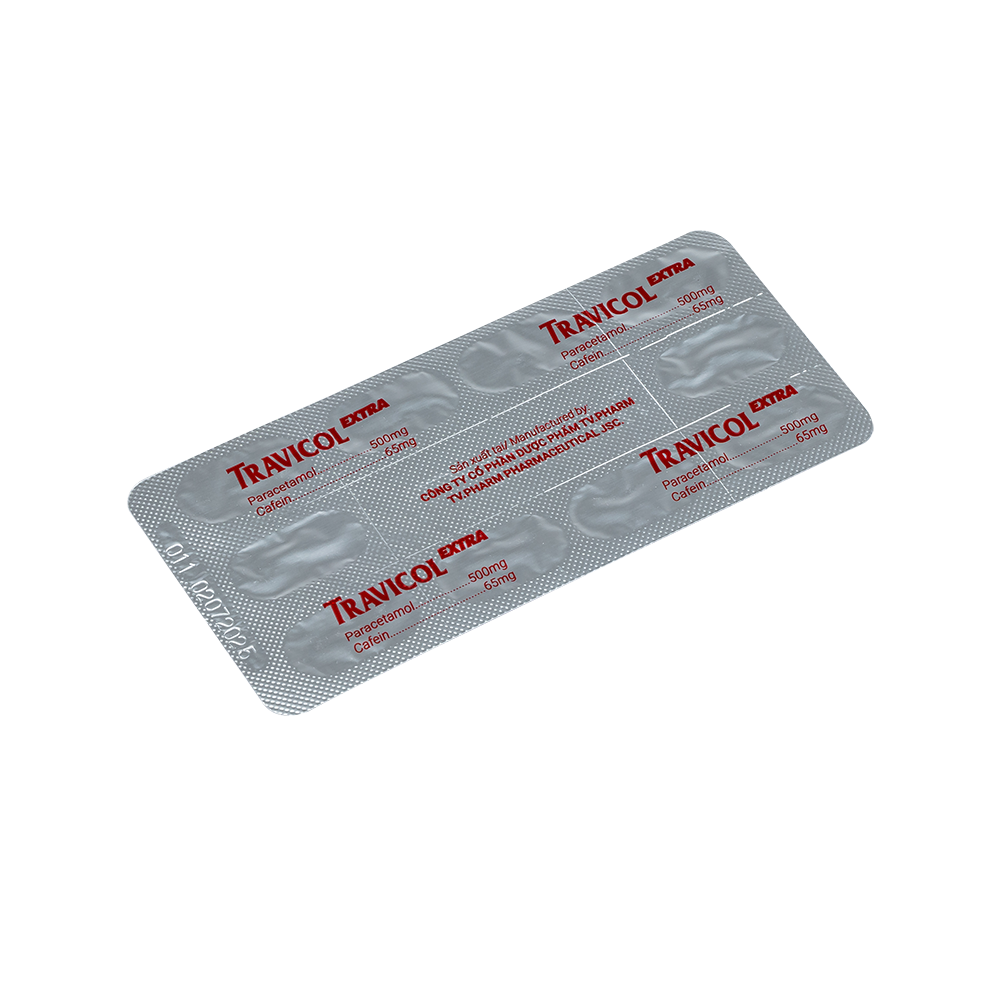 Travicol Extra Hộp 10 vỉ x 10 viên TV.Pharm
