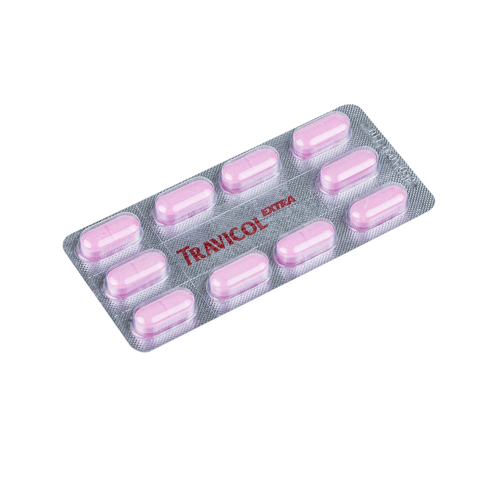 Travicol Extra Hộp 10 vỉ x 10 viên TV.Pharm