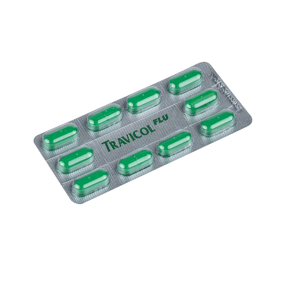 Travicol Flu Hộp 10 vỉ x 10 viên TV.Pharm